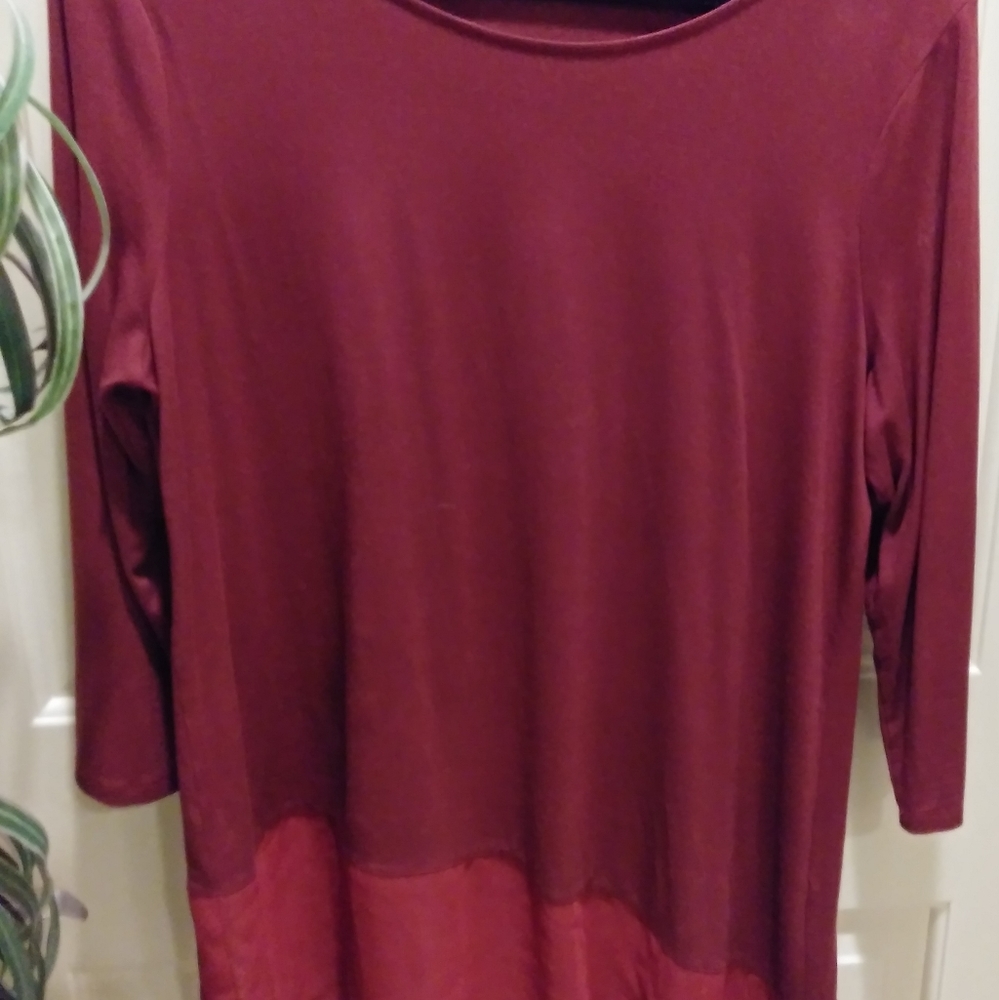 Burgundy Long GeBlouse